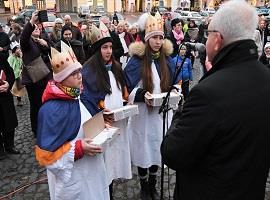 Odpoledne v Litoměřicích s Tříkrálovou sbírkou